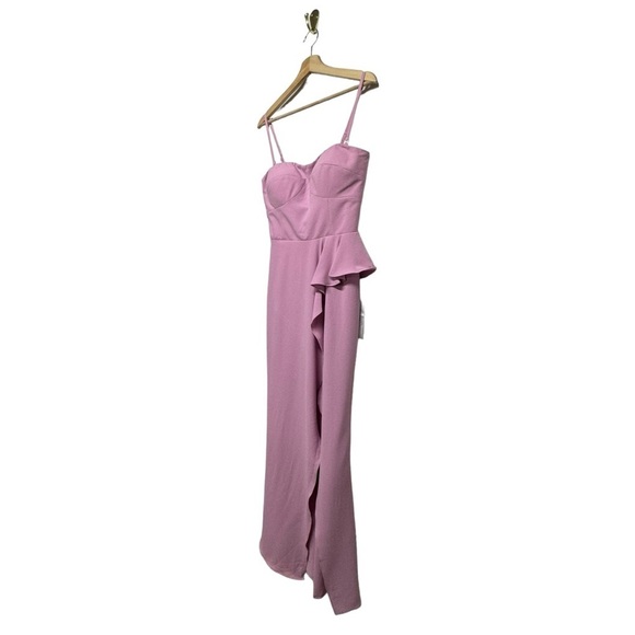 DRESS THE POPULATION Kai Bodycon Maxi Dress Lavender M - Picture 6 of 11